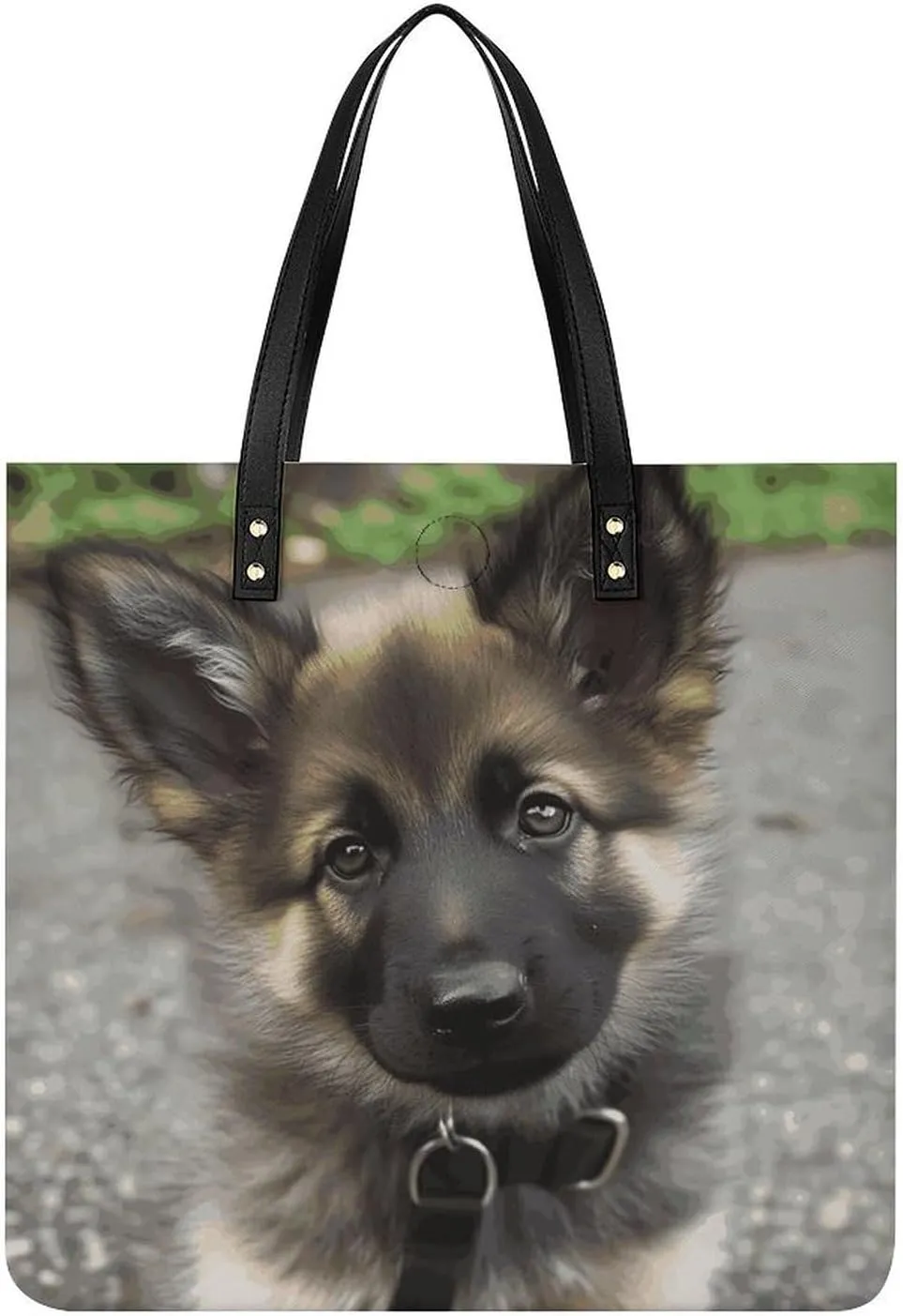 Handbags for WomenCute German Shepherd PuppyTrendy Vegan Leather Hobo Handbags,Women's Soft Bucket Bag For Women - Ladies Handbags For Work, Travel, Casual Use,Birthday Gifts