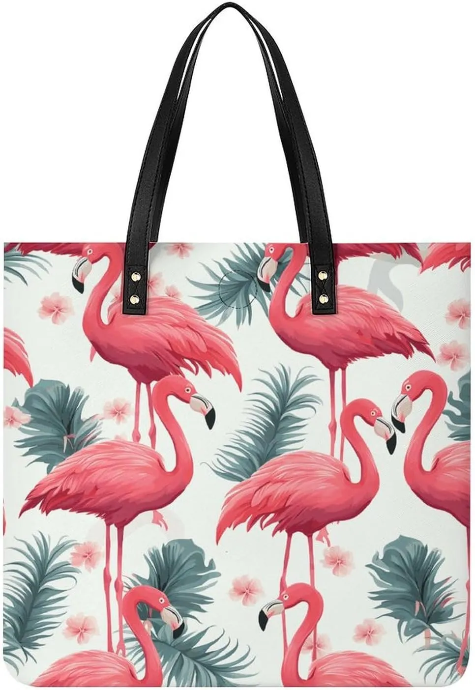 Handbags for WomenPink Flamingo PatternTrendy Vegan Leather Hobo Handbags,Women's Soft Bucket Bag For Women - Ladies Handbags For Work, Travel, Casual Use,Birthday Gifts