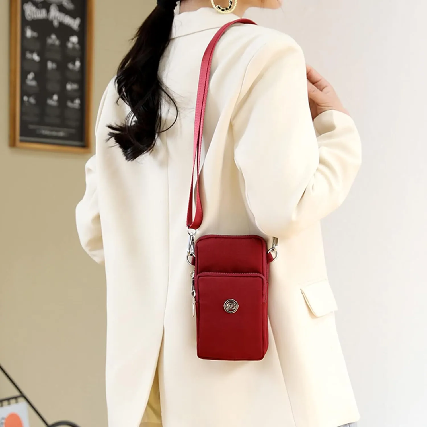 Handiness Sling Bag Messenger Wallet Crossbody Handbag With Credit Slots CellPhone Card Shoulder Small Mini For