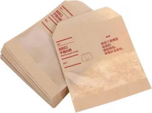 Healifty Self Seal Underwear Packaging Bag Set 50pcs Briefs Storage Pouches Travel Clothes Socks Packing Bags Paper and Pvc Material
