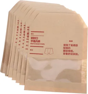 IMIKEYA Travel Seal Bags 50pcs Underwear Packaging Socks Storage Paper Packaging Bags
