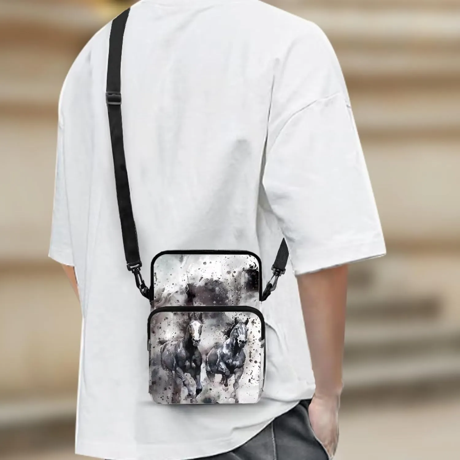 Kids Girls Boys Crossbody Shoulder Bag Messenger Bags for Cell Phone Passport Wallet