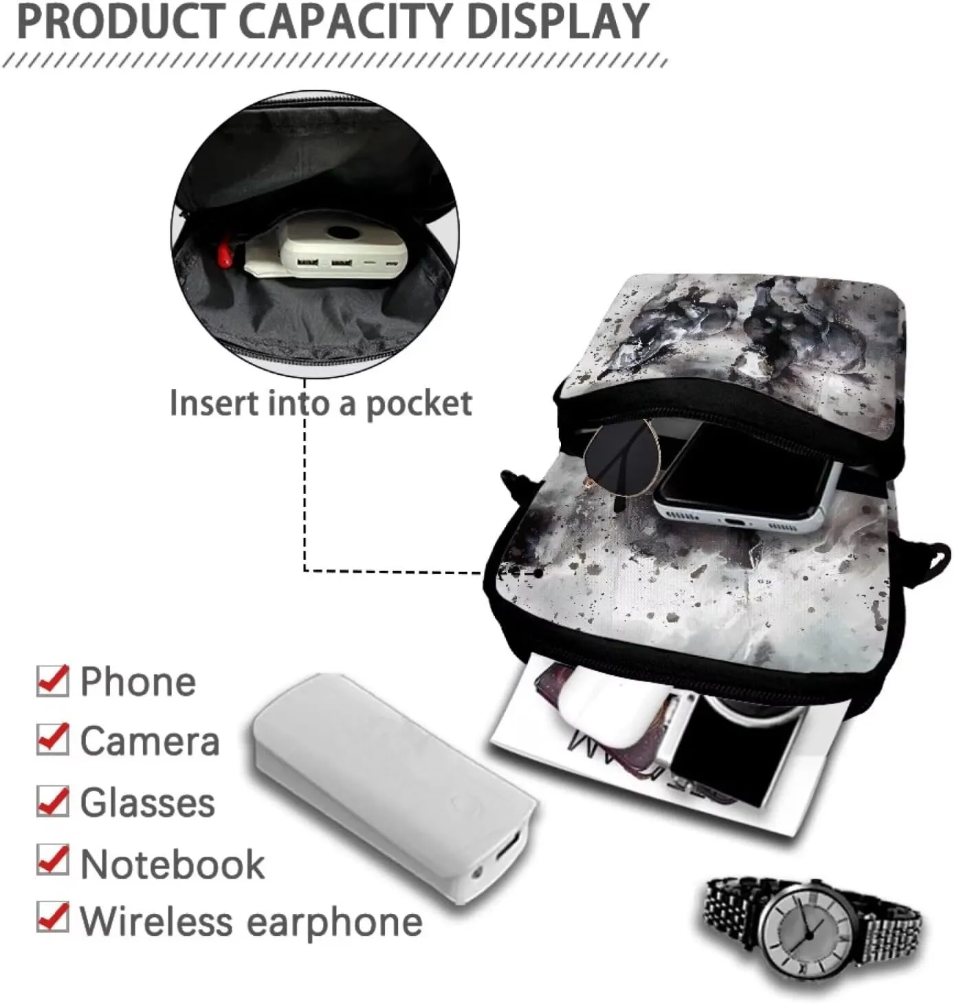 Kids Girls Boys Crossbody Shoulder Bag Messenger Bags for Cell Phone Passport Wallet