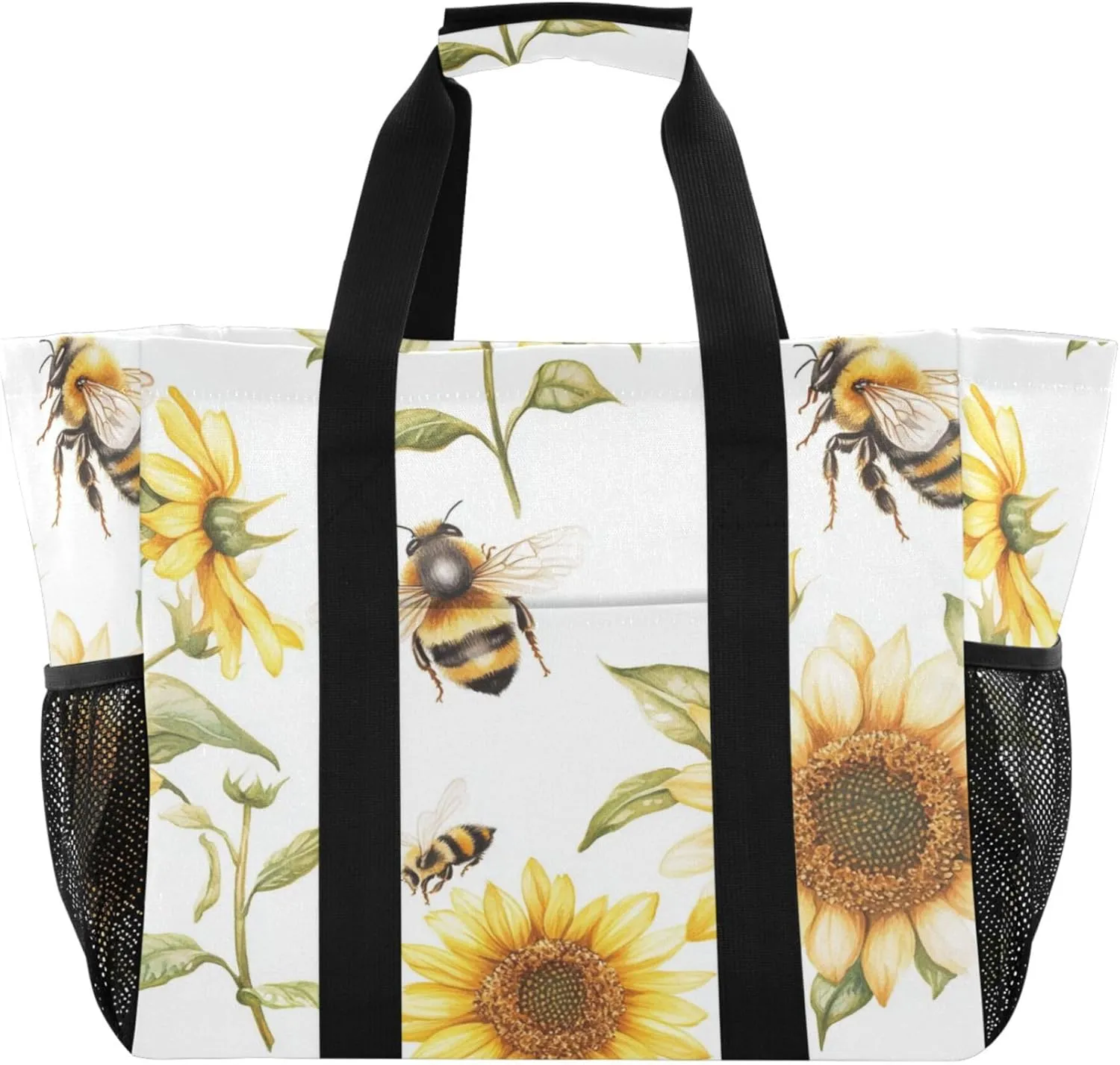 KLL Beach Totes Bags with Handles Foldable Sandproof Laundry Tote