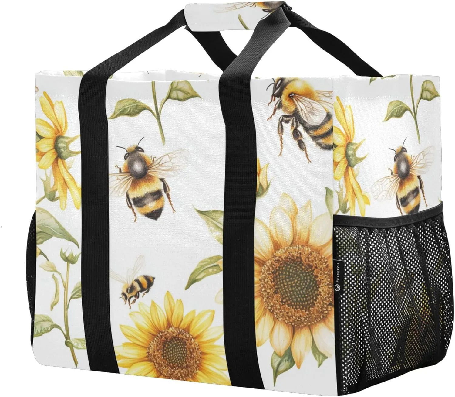 KLL Beach Totes Bags with Handles Foldable Sandproof Laundry Tote
