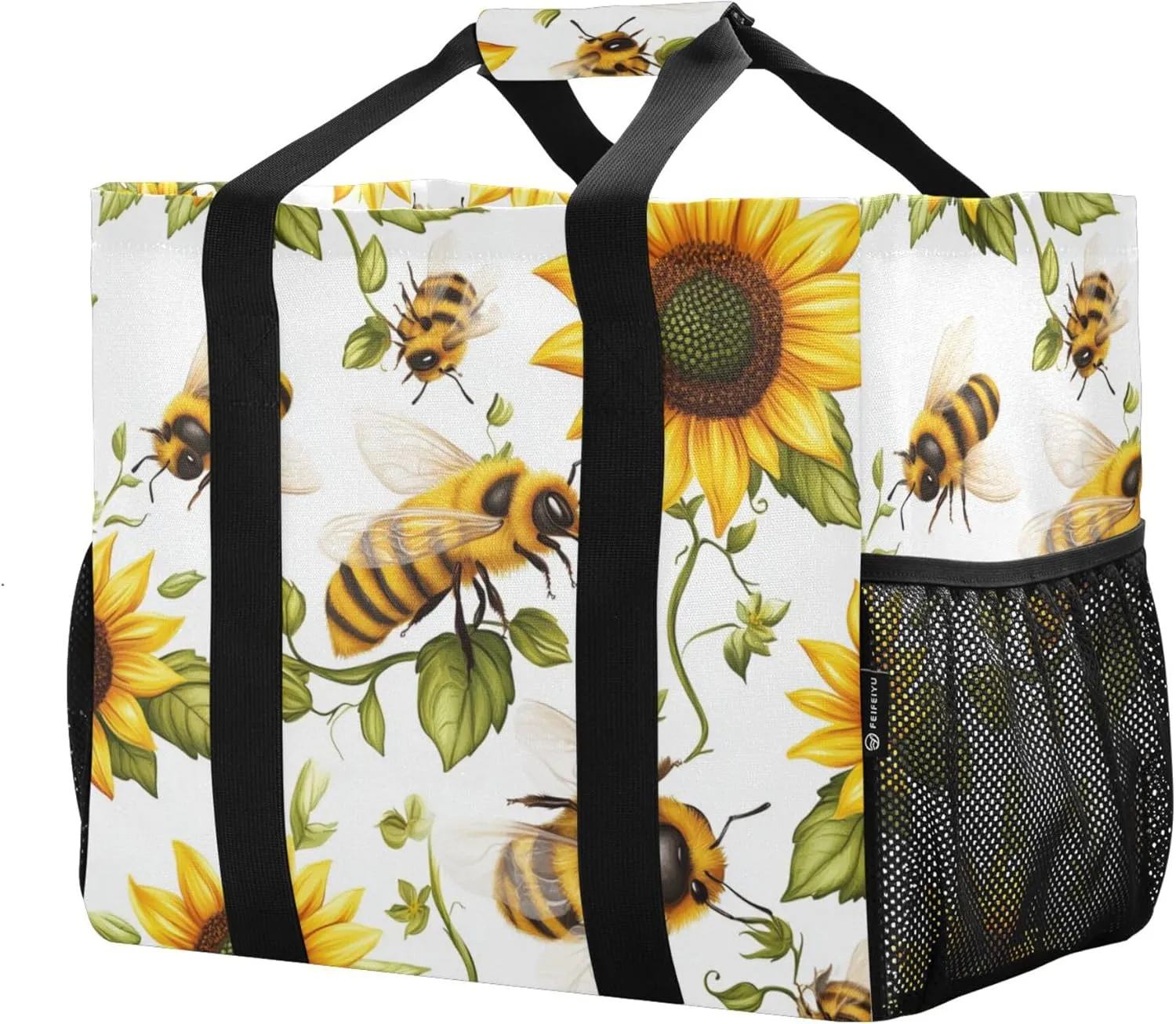 KLL Beach Totes Bags with Handles Foldable Sandproof Laundry Tote