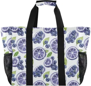 KLL Utility Tote with Handles Foldable With Compartments Car Totes