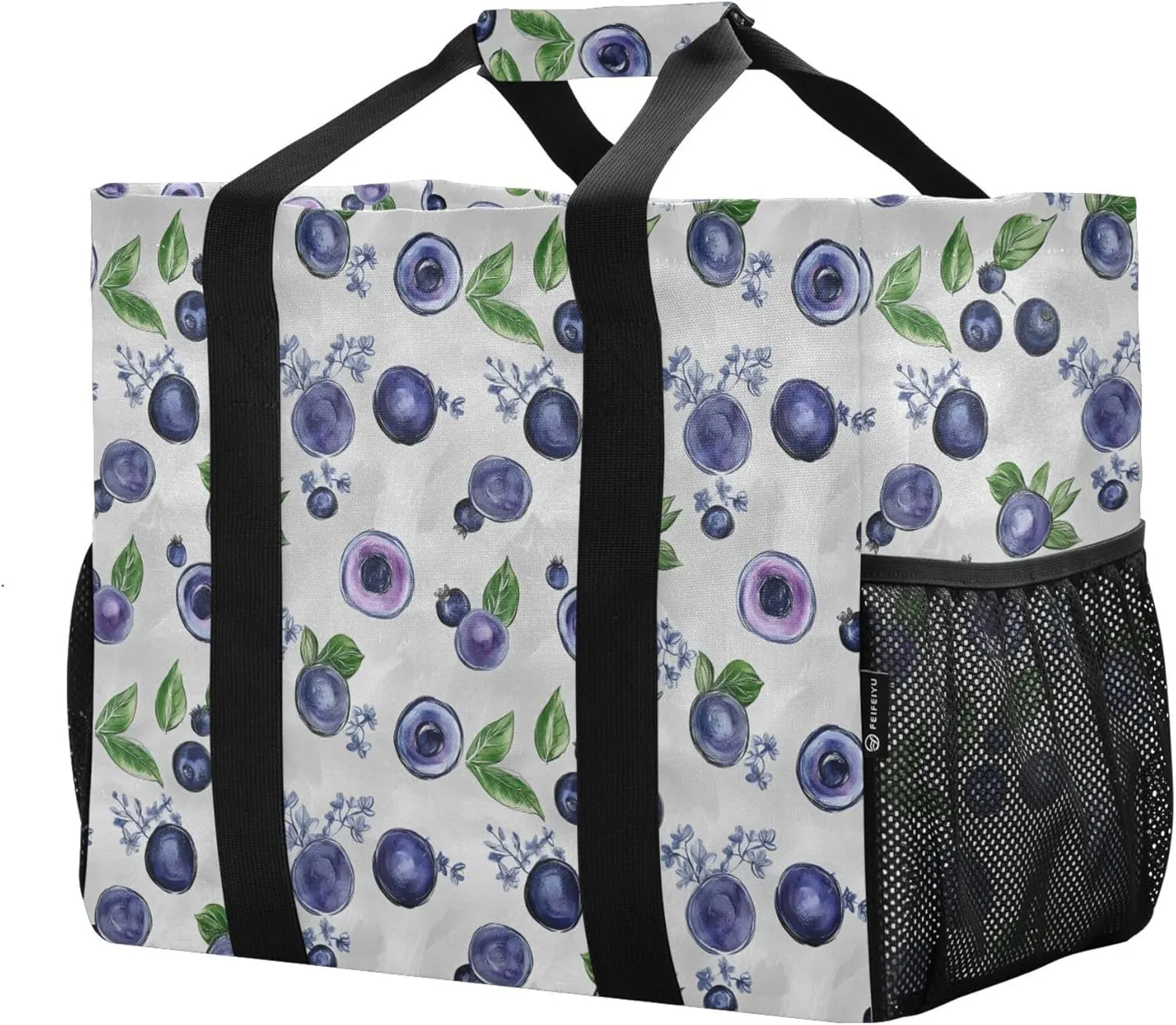 KLL Utility Tote with Handles Foldable With Compartments Car Totes