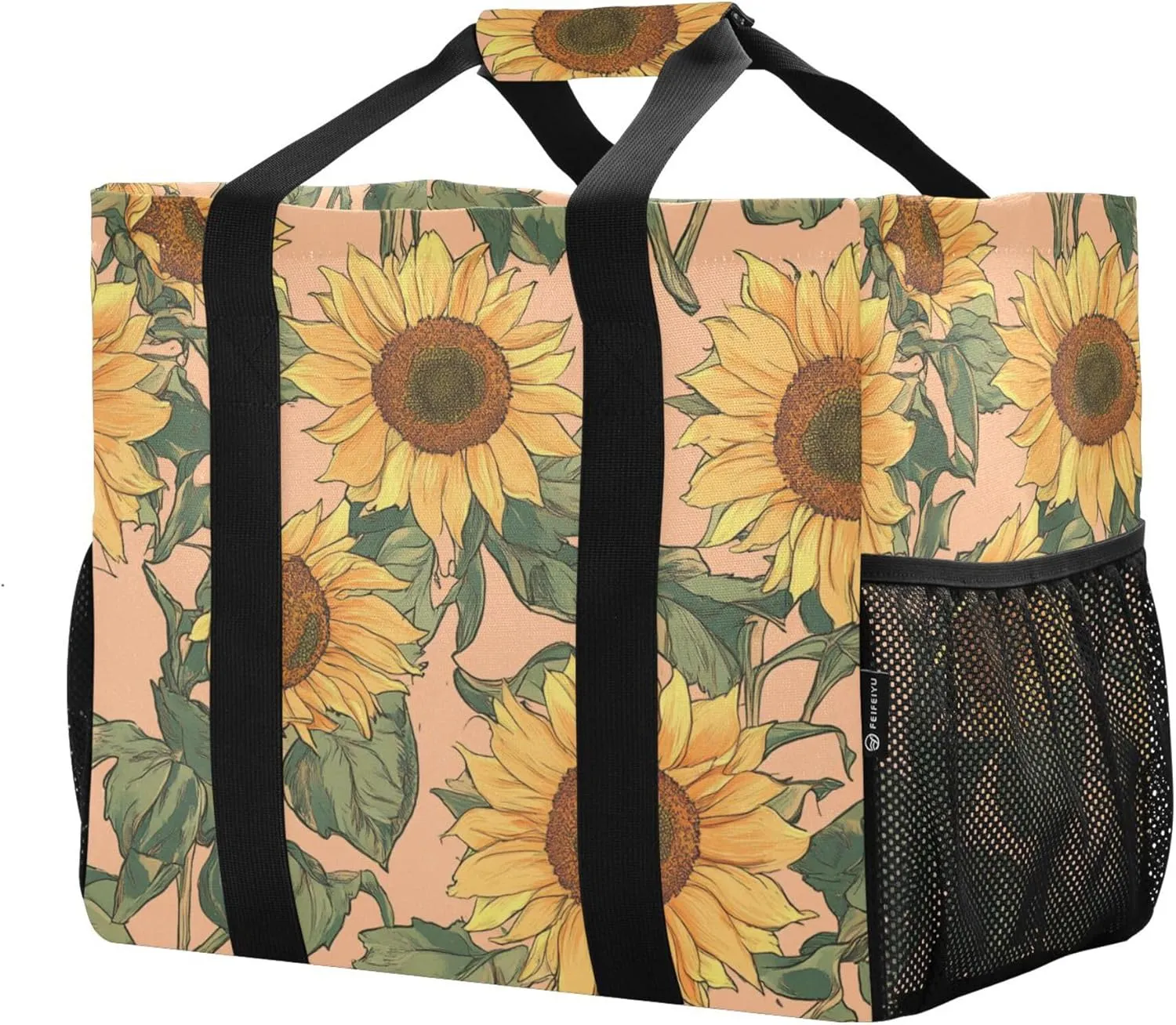 KLL Utility Totes with Handles Collapsable Water Resistant Carrier Bags