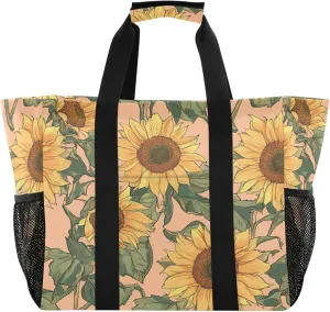KLL Utility Totes with Handles Collapsable Water Resistant Carrier Bags