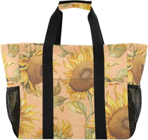 KLL Utility Totes with Handles Collapsable Water Resistant Carrier Bags