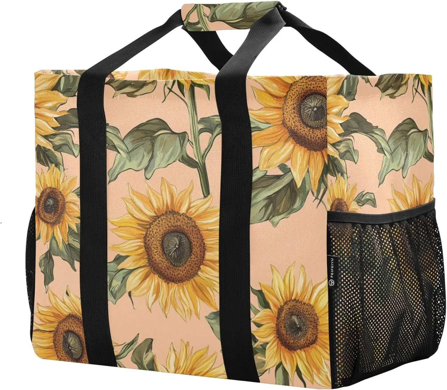 KLL Utility Totes with Handles Collapsable Water Resistant Carrier Bags
