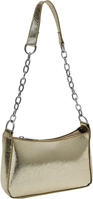 Ladies Shoulder Bags Gentle Simple Temperament Armpit Bag Straw Braided Large Capacity Commuting Tote (Gold, One Size)