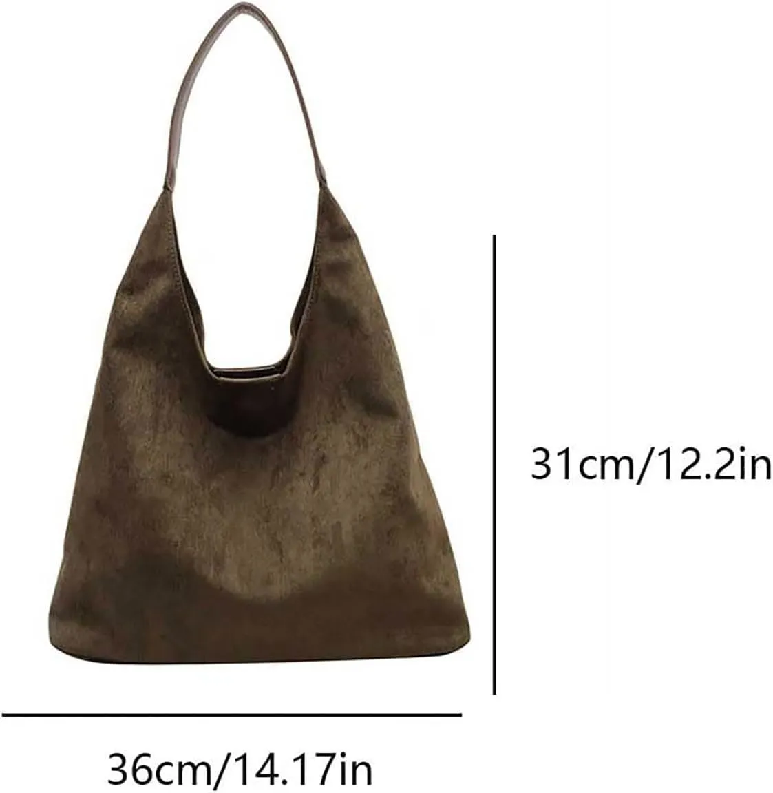 Large Messenger Bag Tote Bags For Women Work Bags Suede Slouchy Bag Handbag Tote Handbag