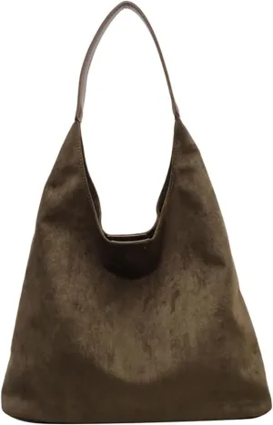 Large Messenger Bag Tote Bags For Women Work Bags Suede Slouchy Bag Handbag Tote Handbag