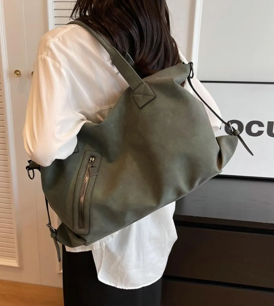 Large Tote Bag for Women Vegan Leather Shoulder Crossbody Purse Trendy Handbag Satchels for Work Travel