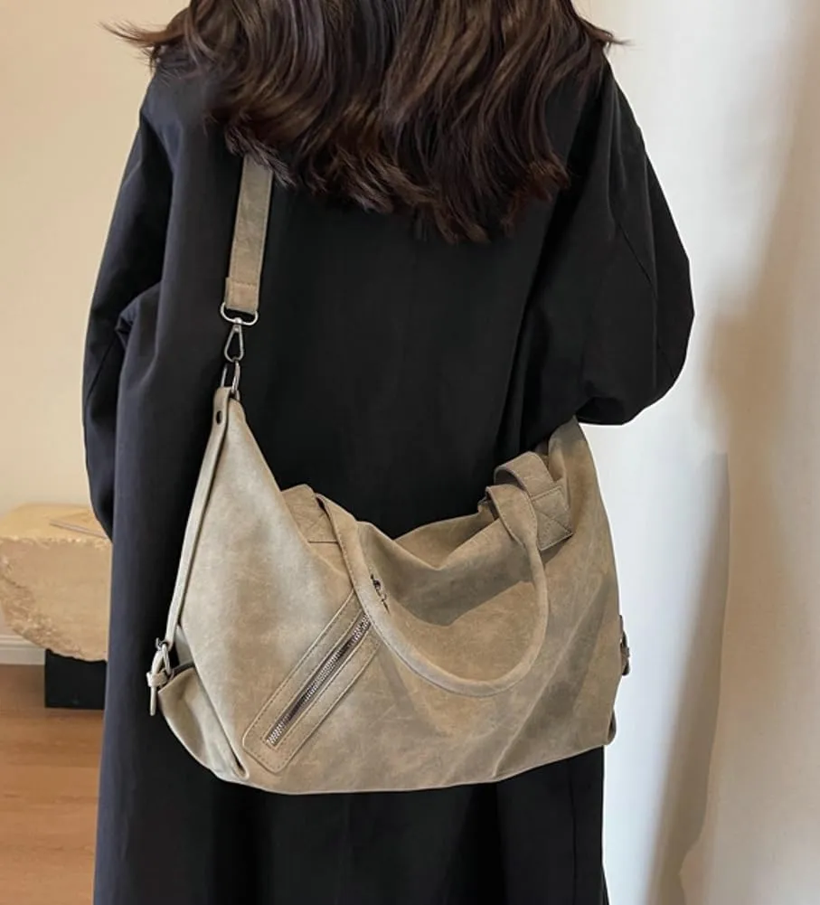 Large Tote Bag for Women Vegan Leather Shoulder Crossbody Purse Trendy Handbag Satchels for Work Travel