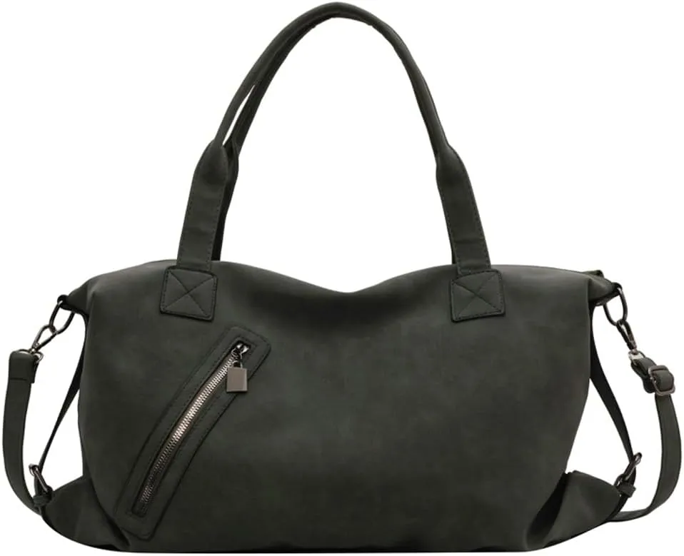 Large Tote Bag for Women Vegan Leather Shoulder Crossbody Purse Trendy Handbag Satchels for Work Travel