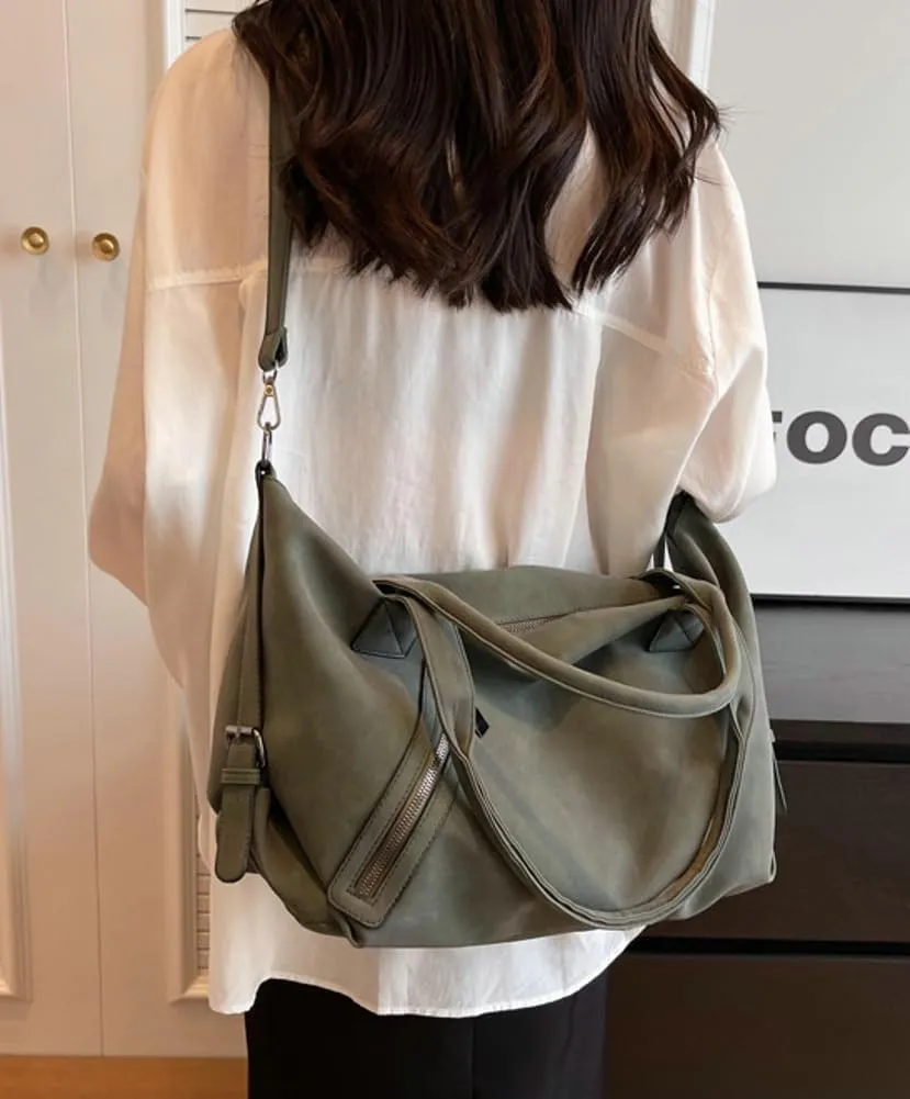 Large Tote Bag for Women Vegan Leather Shoulder Crossbody Purse Trendy Handbag Satchels for Work Travel
