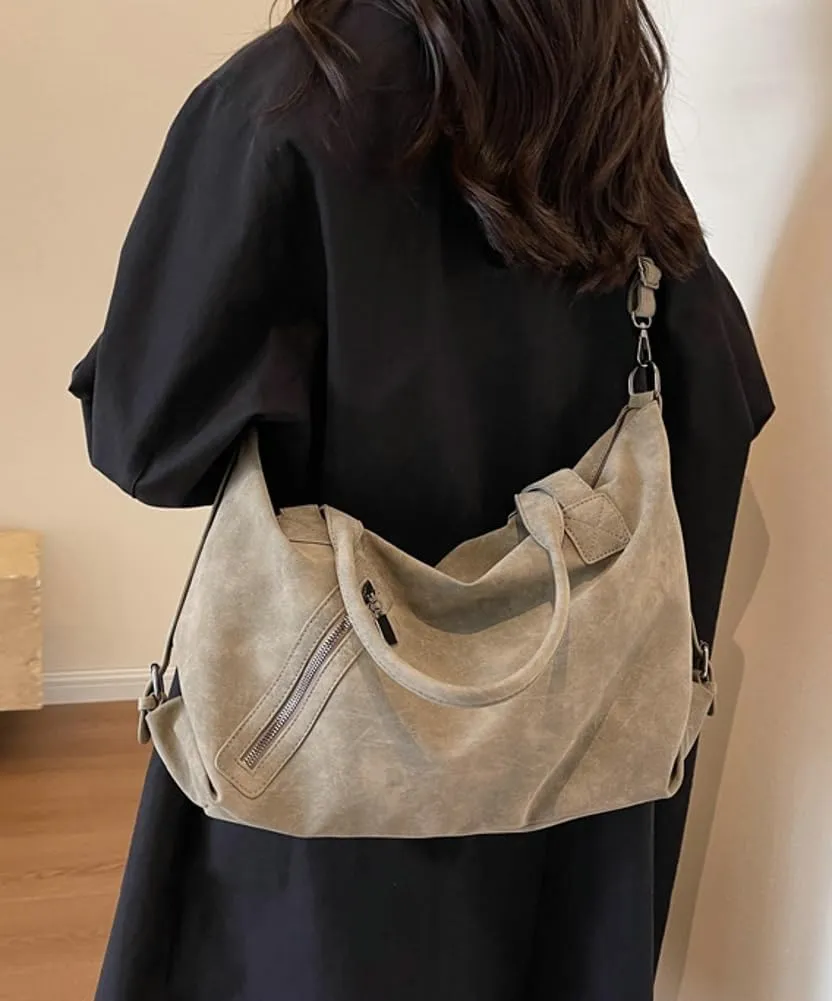 Large Tote Bag for Women Vegan Leather Shoulder Crossbody Purse Trendy Handbag Satchels for Work Travel