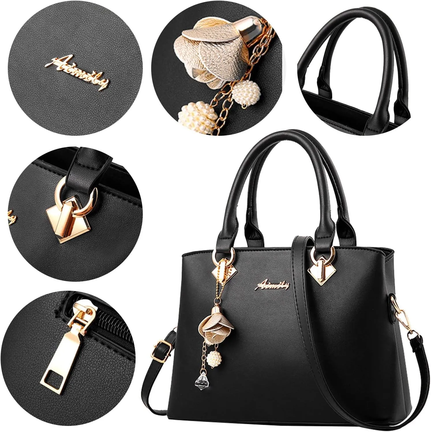 Leather Purses Shoulder Bag Womens Tote Bag Fashion Handbags Ladies Purse Satchel Shoulder Bags Tote Leather For