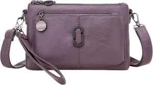 Lightweight Pocketbook Layer Small Bag Women'S Bag All Pu Leather Simple Shoulder Messenger Fashion Mobile