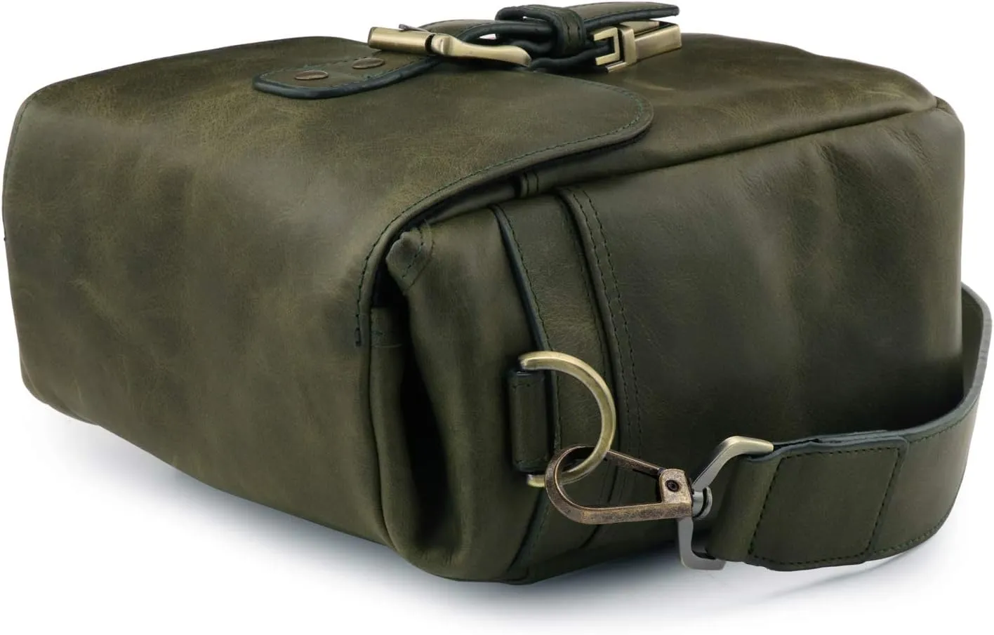 MegaGear Torres Mini MG1328 Genuine Leather Camera Messenger Bag for Mirrorless, Instant and DSLR Cameras