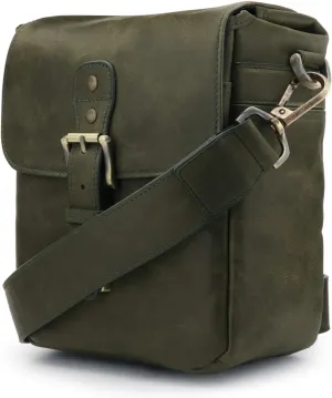 MegaGear Torres Mini MG1328 Genuine Leather Camera Messenger Bag for Mirrorless, Instant and DSLR Cameras