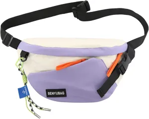 Men And Women Fashion Trend Capacity Messenger Bag Simple Casual Camping Bag Shoulder Bags Bag for (Purple, One Size)