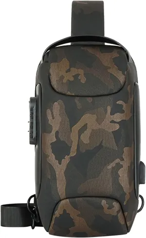 Men's Prevention Of Thieves Password Chest Lock Bag Cloth Sports One Shoulder Messenger Bag Shoulder Bags for (One Size)