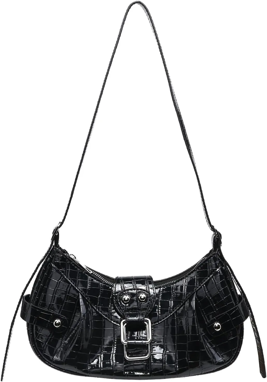 Messenger Bags Crossbody Pleated Purse Hobo Shoulder for Women Y2K Handbag