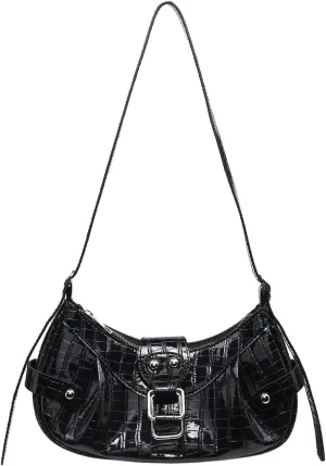 Messenger Bags Crossbody Pleated Purse Hobo Shoulder for Women Y2K Handbag