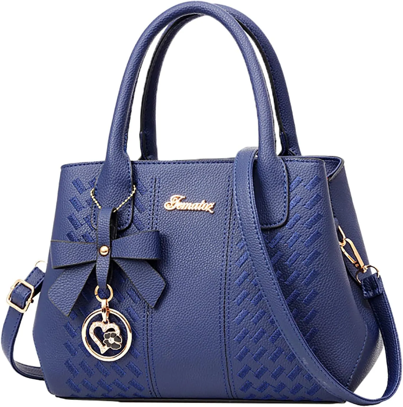 Messenger Tote Bag for Women Fashion Ladies PU Leather Top Handle Bags Purse and Wallet Set for Women