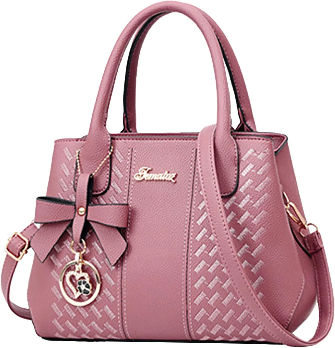 Messenger Tote Bag for Women Fashion Ladies PU Leather Top Handle Bags Purse and Wallet Set for Women