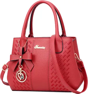 Messenger Tote Bag for Women Fashion Ladies PU Leather Top Handle Bags Purse and Wallet Set for Women