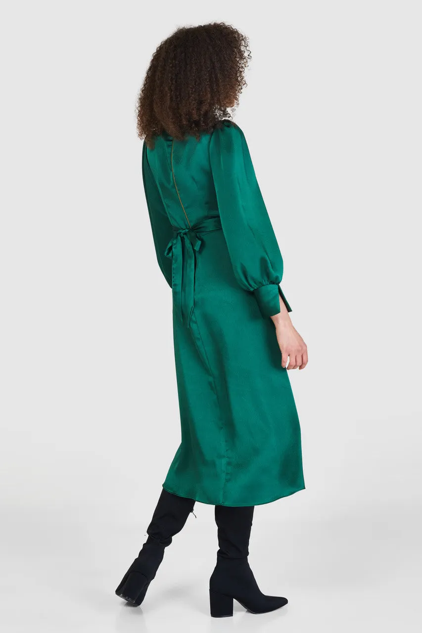 Missouri Green High Low Midi Dress
