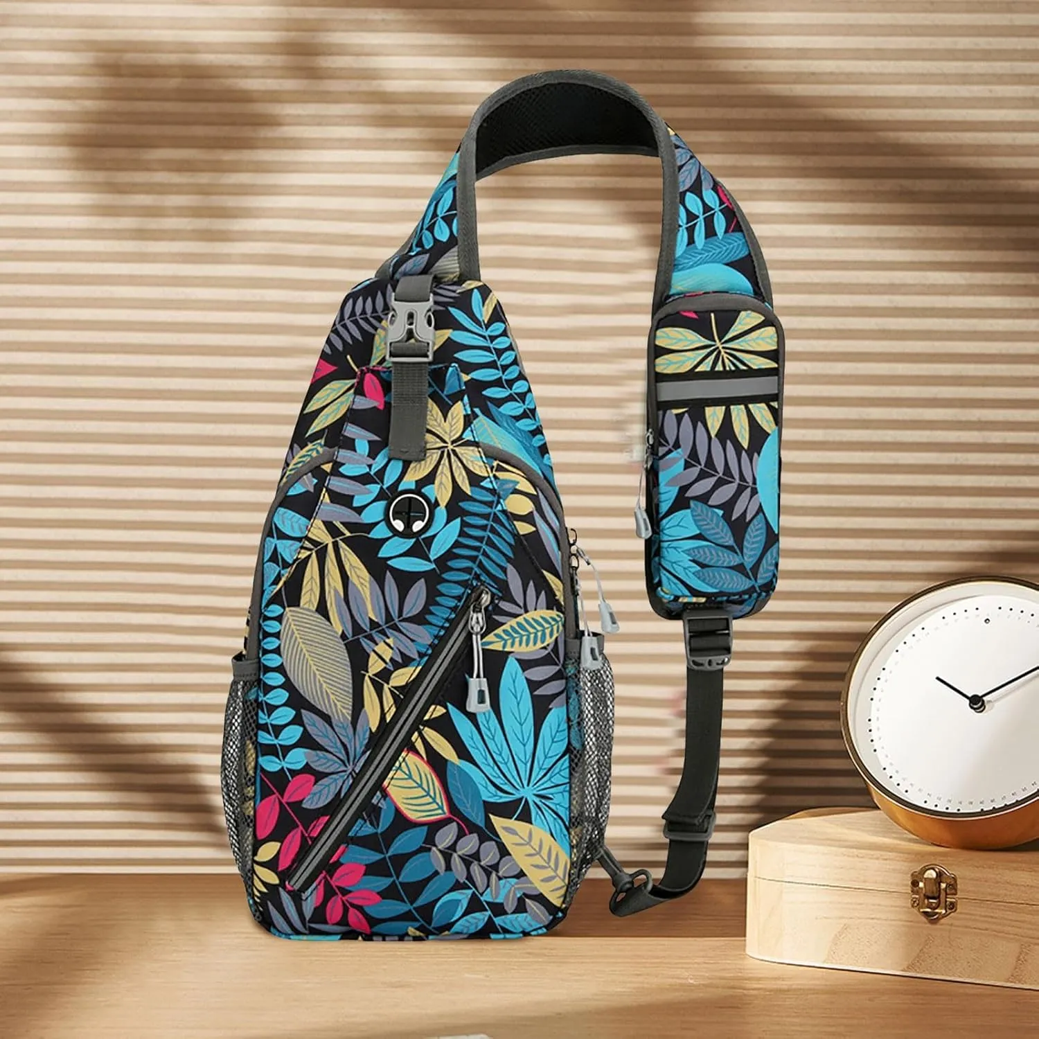 New Simple Men's Splash Proof Chest Bag Sports Leisure Shoulder Bags Fashion Student Messenger (Multicolour, One Size)