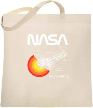 Pop Threads NASA Space Shuttle Diagram Shirt Large Reusable Canvas Tote Bag