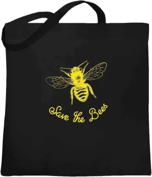 Pop Threads Save the Bees Retro Canvas Tote Bag
