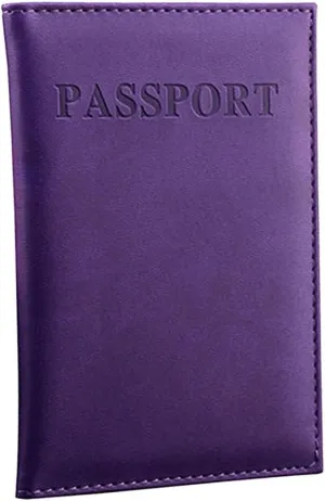 Protector Dedicated Cover Passport ID Card Holder Case Organizer Bag Canvas Shoulder Bag (purple, One Size)