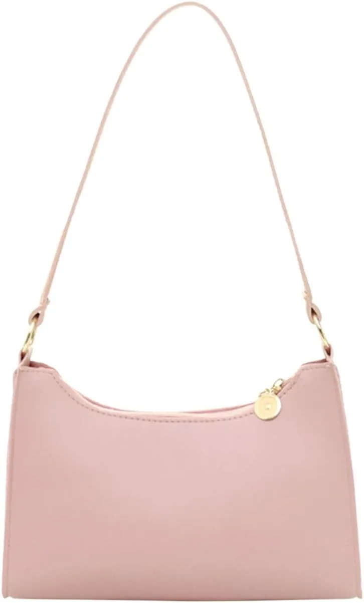 Retro Clutch Underarm Purse Fashion Women Artificial Leather Solid Color Underarm Bag Phone Bag Shoulder