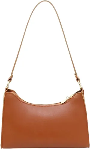 Retro Clutch Underarm Purse Fashion Women Artificial Leather Solid Color Underarm Bag Phone Bag Shoulder