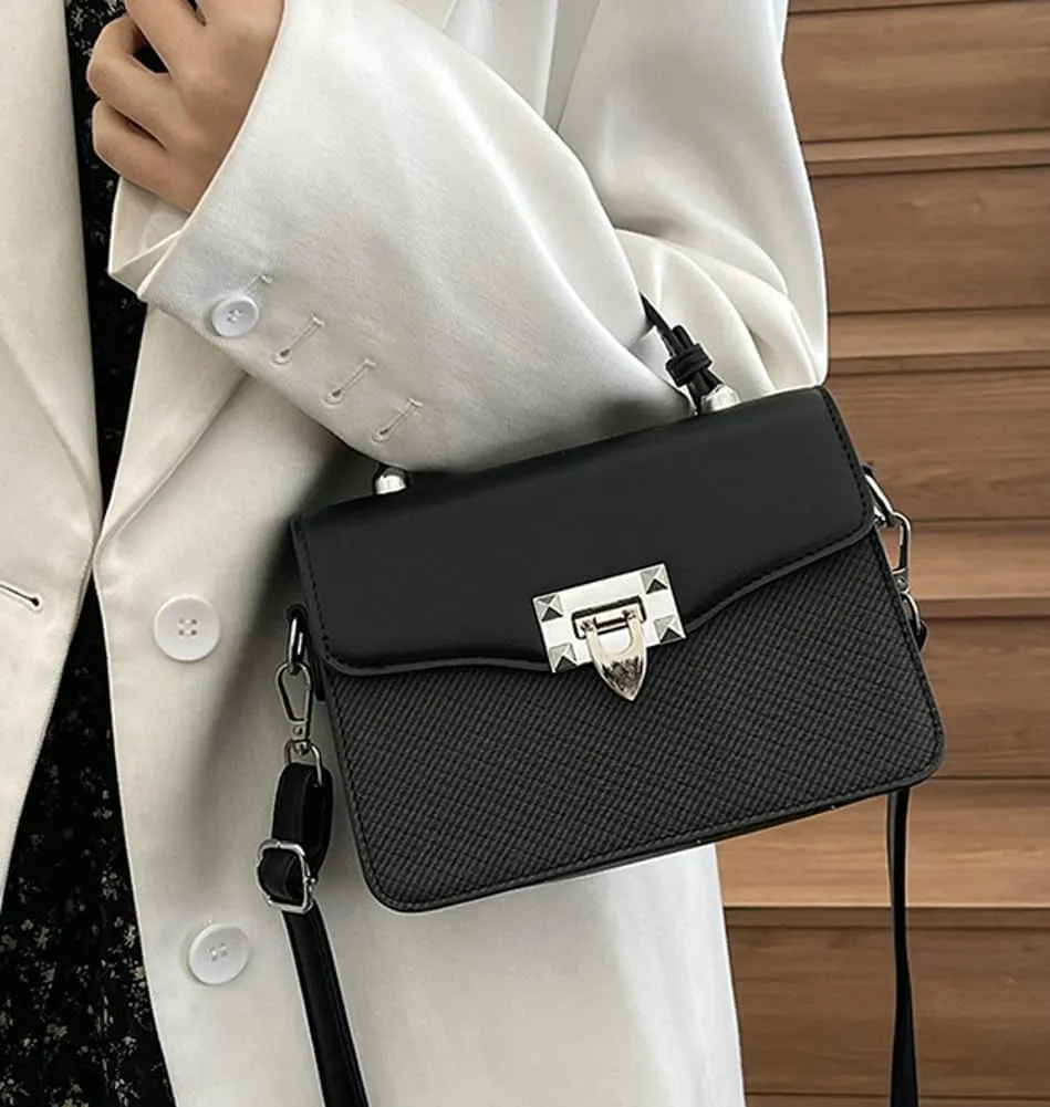 Rungion Casual Trendy Handbag Purses for Women Vegan Leather Small Y2k Crossbody Bag Ladies Party Shoulder Satchels 2025