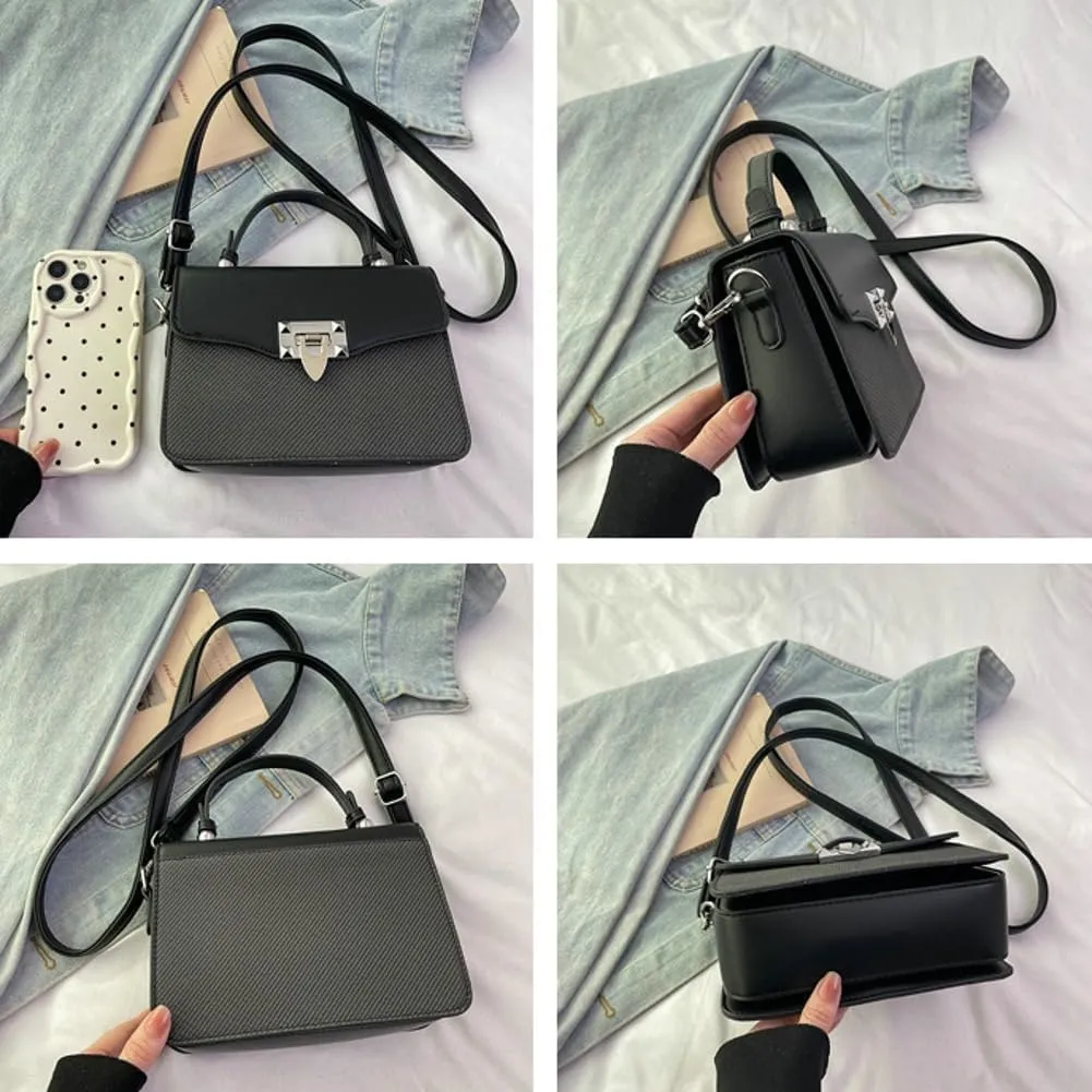 Rungion Casual Trendy Handbag Purses for Women Vegan Leather Small Y2k Crossbody Bag Ladies Party Shoulder Satchels 2025