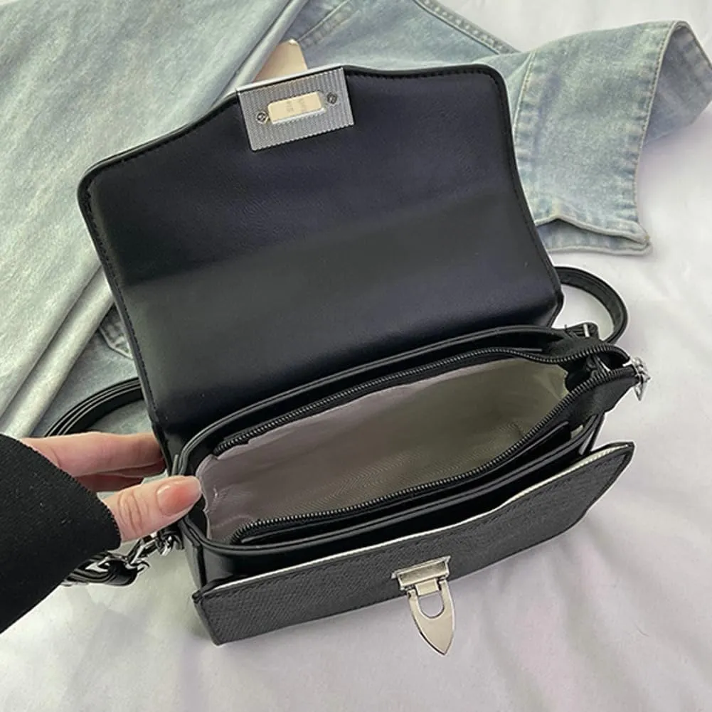 Rungion Casual Trendy Handbag Purses for Women Vegan Leather Small Y2k Crossbody Bag Ladies Party Shoulder Satchels 2025