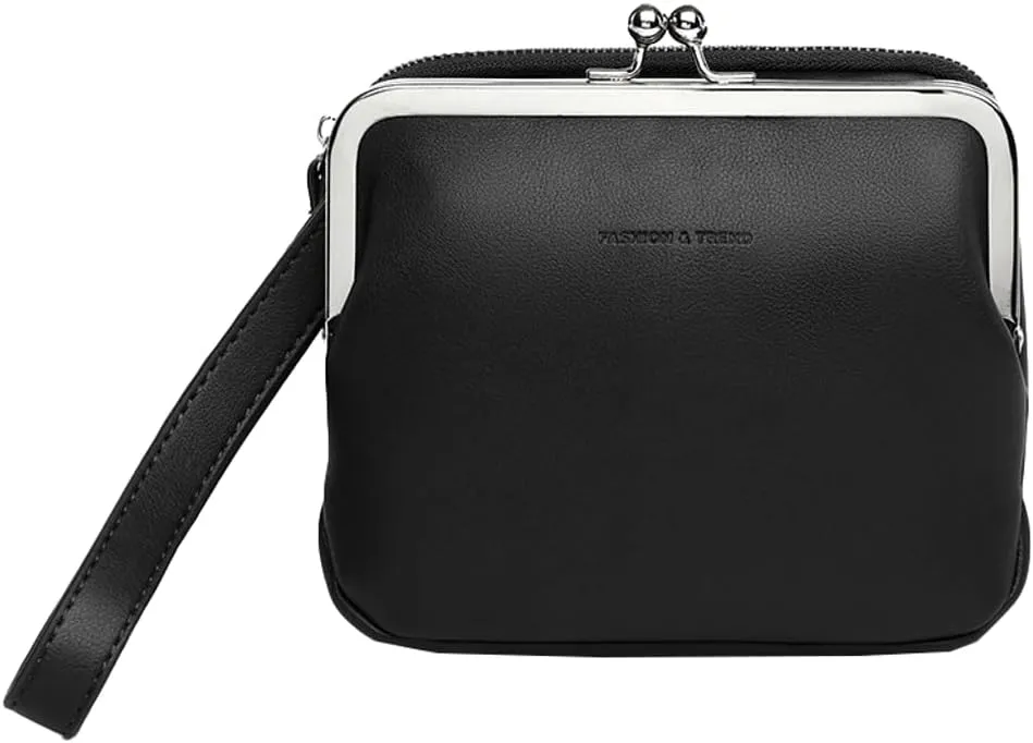 Rungion Wristlet Purse for Women Small Vegan Leather Clutch with Strap Crossbody Shoulder Bags Handbag Phone Satchels 2025