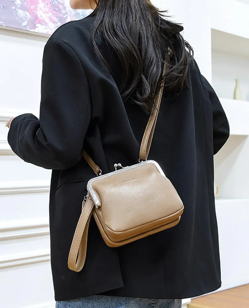 Rungion Wristlet Purse for Women Small Vegan Leather Clutch with Strap Crossbody Shoulder Bags Handbag Phone Satchels 2025