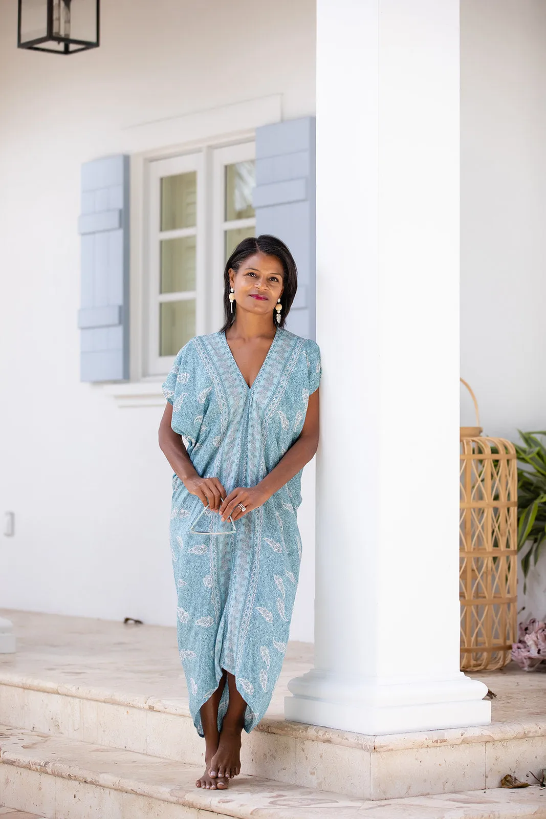 Santorini Kaftan / Sea Mist