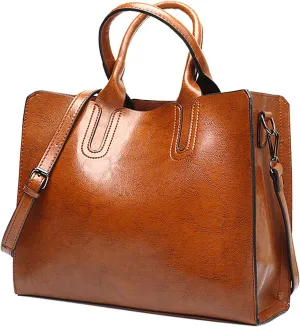 Shoulder Bag for Women Ladies Shoulder Bag Fashion Solid Color Vintage Zipper Large Capacity Shoulder Handbag