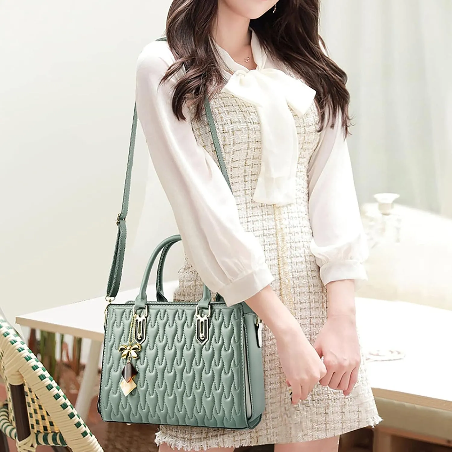Shoulder Bag for Women Tote Bag For Women Fashion Womens Handbags Ladies Purse Satchel Shoulder Bags Tote Leather